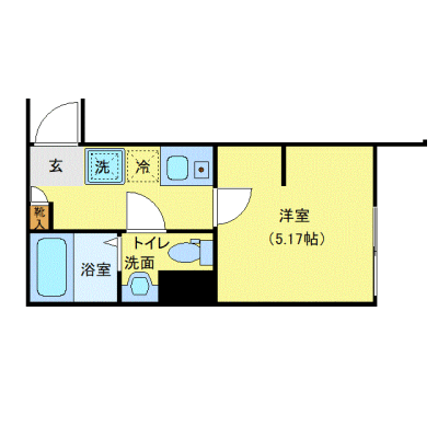 OneLife常磐線三河島EAST＜TYPE2＞【★独立洗面・浴室乾燥付！】の物件間取り図