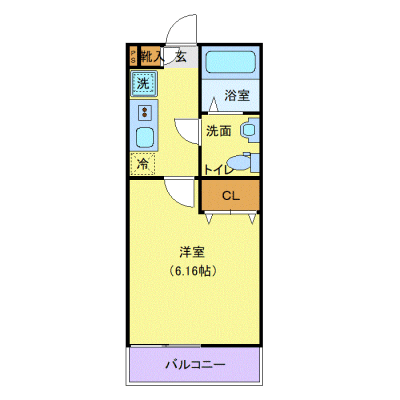 OneLife尾久NORTH【★独立洗面・浴室乾燥付！】の物件間取り図