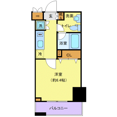 OneLife千住大橋EAST【★独立洗面・浴室乾燥付！】の物件間取り図