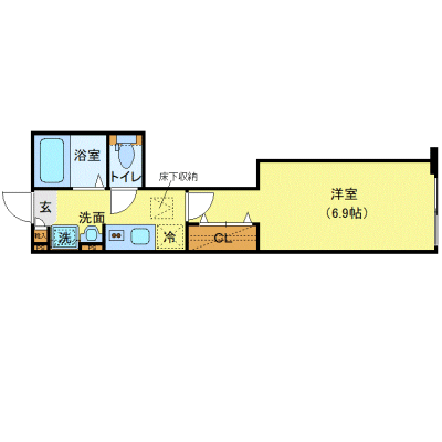 OneLife南千住駅前5th【★独立洗面・浴室乾燥付！】の物件間取り図