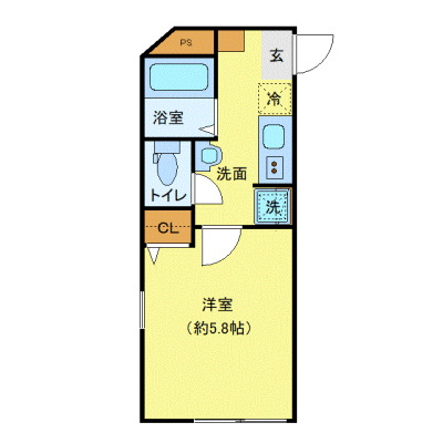 OneLife南千住2nd【★独立洗面・浴室乾燥付！】の物件間取り図