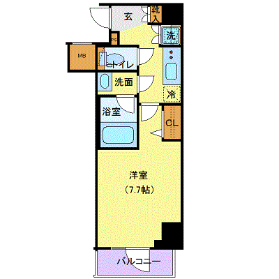 OneLife東武東上線大山【★独立洗面・浴室乾燥付！】の物件間取り図