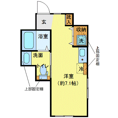 OneLife下北沢北ファーレ【★独立洗面・浴室乾燥付】の物件間取り図