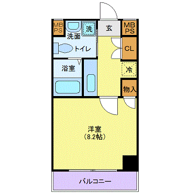 OneLife下北沢【★駅3分・独立洗面台・浴室乾燥】の物件間取り図