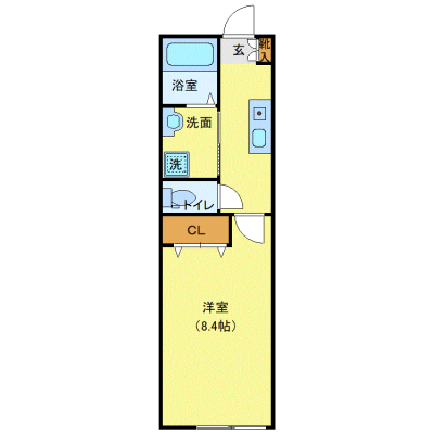 OneLife千歳船橋SOUTH【★追い焚き機能・独立洗面・浴室乾燥付】の物件間取り図