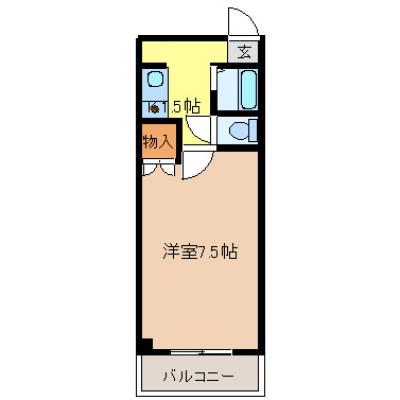★【期間限定10/31までのご予約】賃料最大20％割引キャンペーン！！鈴福ビル　宇都宮駅東口徒歩3分・LRTすぐ側！電子キー・エレベーターの物件間取り図