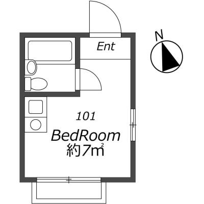 ガーデンハイム 101の物件間取り図
