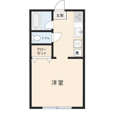 コスパだけじゃない“快適さ重視”マンスリータウン前橋六供町A206【Wi-Fi無料📶】の物件間取り図