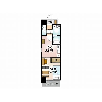 【Ｓｔａｙ＋千種】駅徒歩5分★1DK・最上階★Wi-Fi無料★家具家電付き★ウォーターサーバー付きの物件間取り図