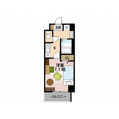 【Ｓｔａｙ＋名駅】名古屋駅徒歩7分★角部屋★Wi-Fi無料★家具家電付き★ウォーターサーバー付きの物件間取り図