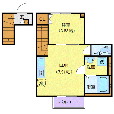 OneLife世田谷代田カサプレミア【★Wi-Fi無制限・追い焚き機能】の物件間取り図