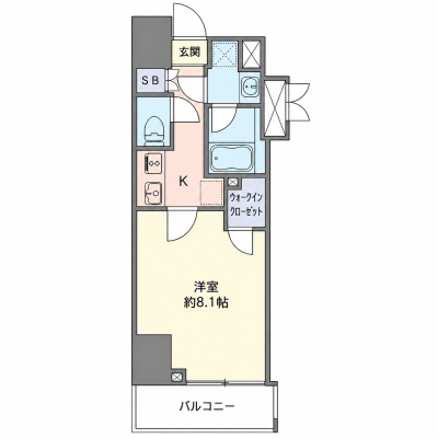 OneLife蒲田EAST【★浴室乾燥機・洗浄機能付き便座！】の物件間取り図