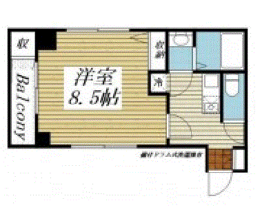 マンスリーリブマックス神田神保町ステーションフロント■『禁煙ルーム・1名入居限定』【独立洗面】≪スタンダードシリーズ≫の物件間取り図