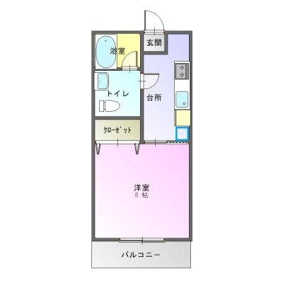 【M1000】＊利用期間条件付＊津名一宮ICから車6分　コンビニ徒歩2分🏪駐車場1台込🚙オートロック🔒Wifi完備🛜の物件間取り図