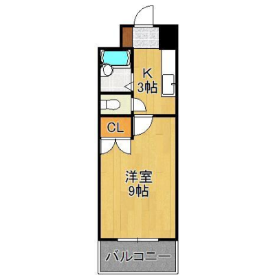 【モノレール旦過駅徒歩6分】★Wi-Fi無料★セミダブル布団新品★宅配BOX★3名まで可★ジョイフルマンスリー小倉馬借の物件間取り図