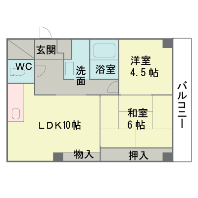 SK大宮マンション（2LDK）【駅まで徒歩5分】の物件間取り図