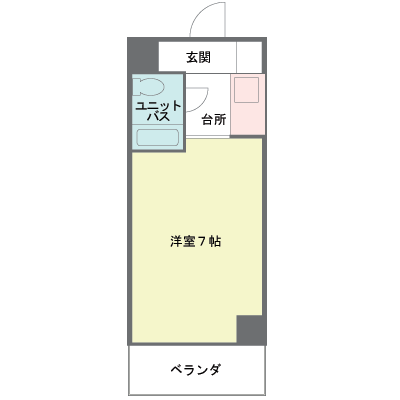 プチ・プラム生駒【オートロック・駅まで徒歩1分・無料WiFi】の物件間取り図