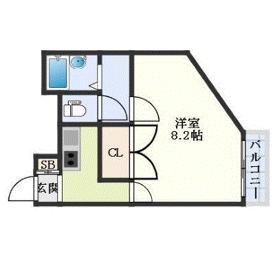 マンスリーリブマックス北野白梅町駅南コウヨウB◆★【設備充実】≪スタンダードシリーズ≫の物件間取り図