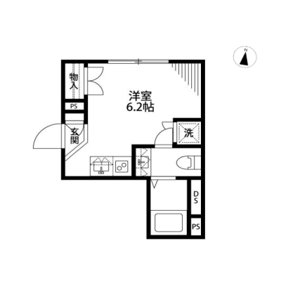 【J’sコート代々木上原Ⅲ 101】10月19日～入居可🌟厚さ25㎝超高密度ポケットコイルマットレス使用！千代田線始発！代々木上原駅徒歩4分！築浅デザイナーズマンション☆【インターネット無料】の物件間取り図