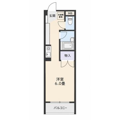 コスパだけじゃない“快適さ重視”マンスリータウン前橋石倉町B1Cの物件間取り図