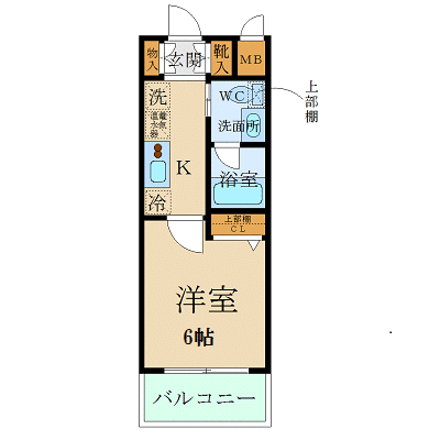 OneLife大宮パークサイド【★独立洗面】の物件間取り図