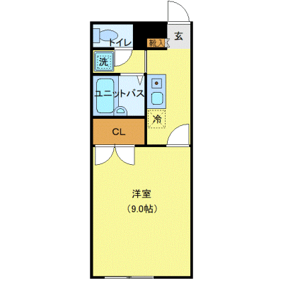 OneLife玉川学園前エポック【★禁煙ルーム・26平米・駅4分】の物件間取り図