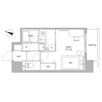 RマンスリーNo.87 品川港南　の物件間取り図