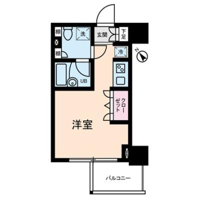 GTNStay初台Ⅰの物件間取り図