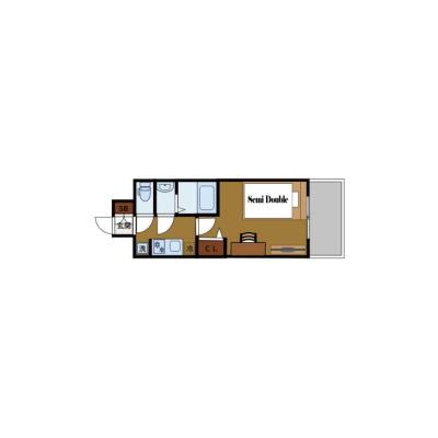BraTTo本山駅前【Wi-Fi無料💻】両国駅まで11分｜家具家電付き｜すぐに暮らせる快適ルーム♪の物件間取り図