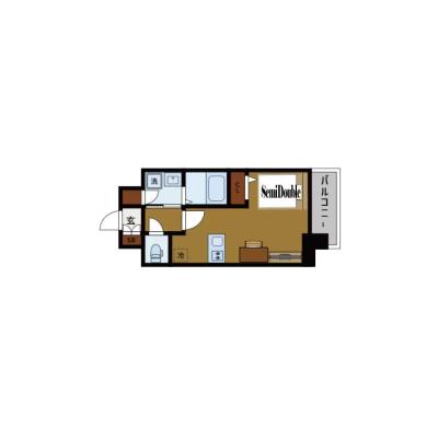 BraTTo名古屋Ⅱ【Wi-Fi無料💻】名古屋駅まで徒歩６分｜家具家電付き｜すぐに暮らせる快適ルーム♪の物件間取り図