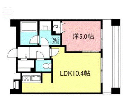 マンスリーリブマックス京王線・笹塚ステーションWESTメゾン◎『禁煙ルーム・1LDK』【浴室乾燥・追焚・独立洗面】≪エクセレントシリーズ≫の物件間取り図