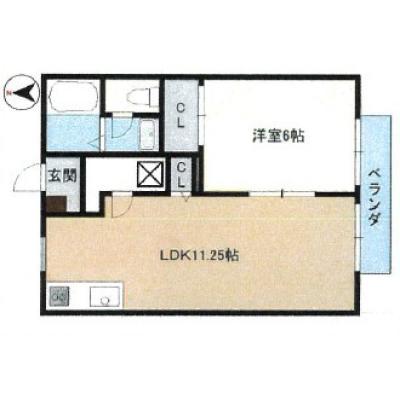 【M167】倉敷での出張や研修に！敷地内駐車場1台込🚙角部屋🌞水回り設備充実の1LDK✨の物件間取り図