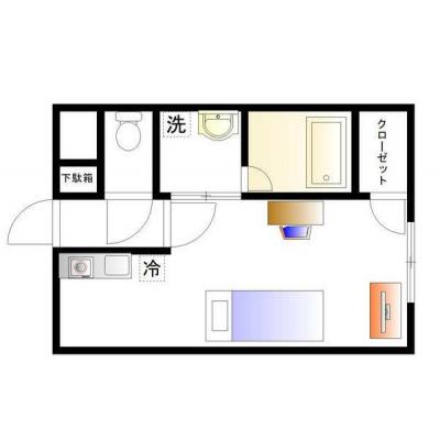 YM赤塚TYPE２◆◆ネット接続無料◆◆の物件間取り図