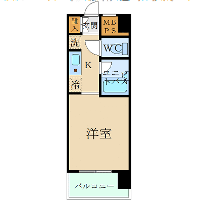 マンスリーリブマックス中央線東中野駅前WEST■【NET対応】≪スタンダードシリーズ≫の間取り図
