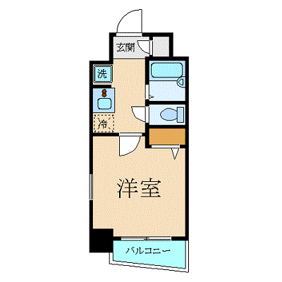 マンスリーリブマックス水天宮駅前弐番館☆【浴室乾燥・洗浄便座・2口ガス】≪エクセレントシリーズ≫の物件間取り図