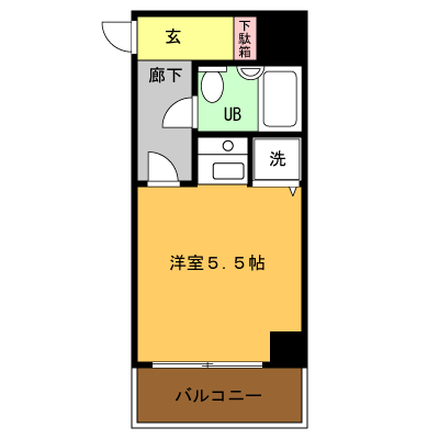 マンスリーライフ藤沢(No:014)の間取り図