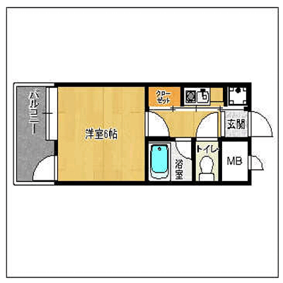 ★年末年始ご入居でお得キャンペーン★駅から1分！天神・博多にも地下鉄1本でアクセス良好♪ドリームステイ大濠アクレームⅢの物件間取り図