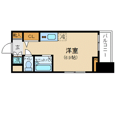 マンスリーリブマックス月島駅前グランド■【NET対応】≪スタンダードシリーズ≫の間取り図