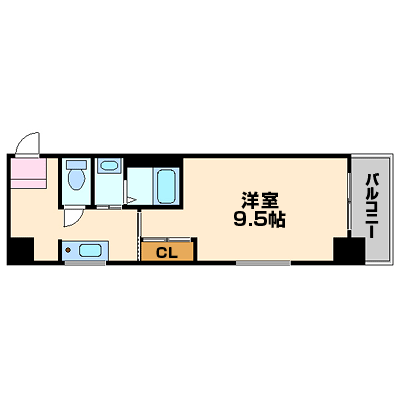 マンスリーリブマックス紙屋町◎【30平米・NET対応】≪スタンダードシリーズ≫の物件間取り図