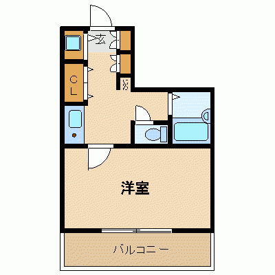 マンスリーリブマックス東西線神楽坂駅前※『28平米』≪スタンダードシリーズ≫の物件間取り図