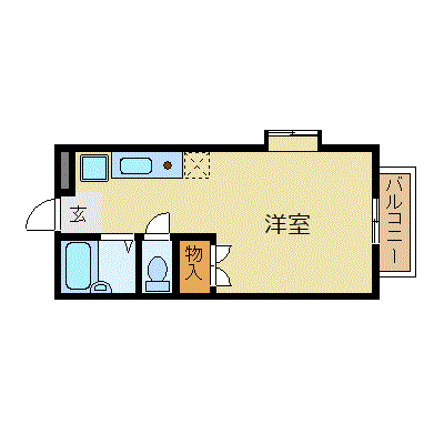 マンスリーリブマックス阪急六甲イースト▲【NET対応】≪スタンダードシリーズ≫の間取り図