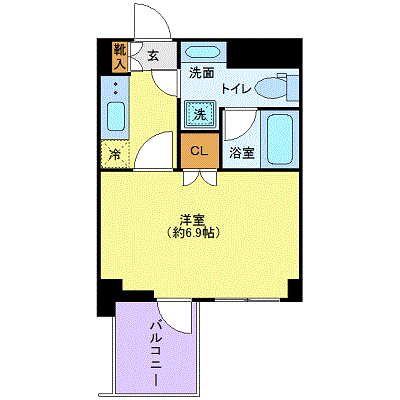 マンスリーリブマックス東府中グランデ◎【独立洗面・浴室乾燥・洗浄便座】≪エクセレントシリーズ≫の物件間取り図