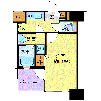 グッドステイ天王洲・品川シーサイド※『独立洗面・浴室乾燥・洗浄便座』【ベーシック】の物件間取り図