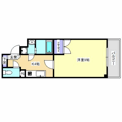 ピアニッシモＩ　【Ｗｉｆｉ対応　３０㎡タイプ・ペット（小型犬）可】の物件間取り図