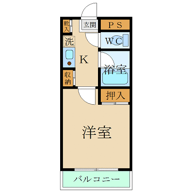 マンスリーリブマックス総武線快速津田沼ステーションフロント▽【NET対応】≪スタンダードシリーズ≫の物件間取り図