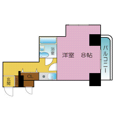 マンスリーリブマックス横浜駅南3番館◇【NET対応】≪スマートシリーズ≫の物件間取り図