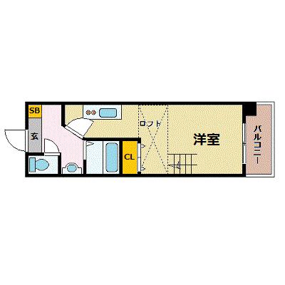 マンスリーリブマックス紙屋町グラビスコート◎【駅2分・NET対応】≪スタンダードシリーズ≫の物件間取り図