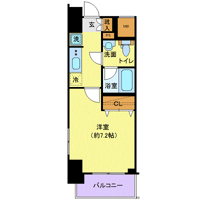 グッドステイ西横浜リバーサイド■【ベーシック】の物件間取り図