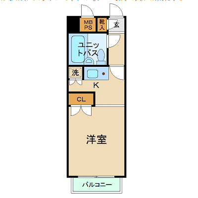 マンスリーリブマックス川崎宮前町■【24㎡・UBタイプ】≪スマートシリーズ≫の物件間取り図