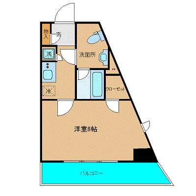 マンスリーリブマックス日比谷線三ノ輪ステーションフロント■『25平米・駅3分』【独立洗面・浴室乾燥付】≪エクセレントシリーズ≫の物件間取り図